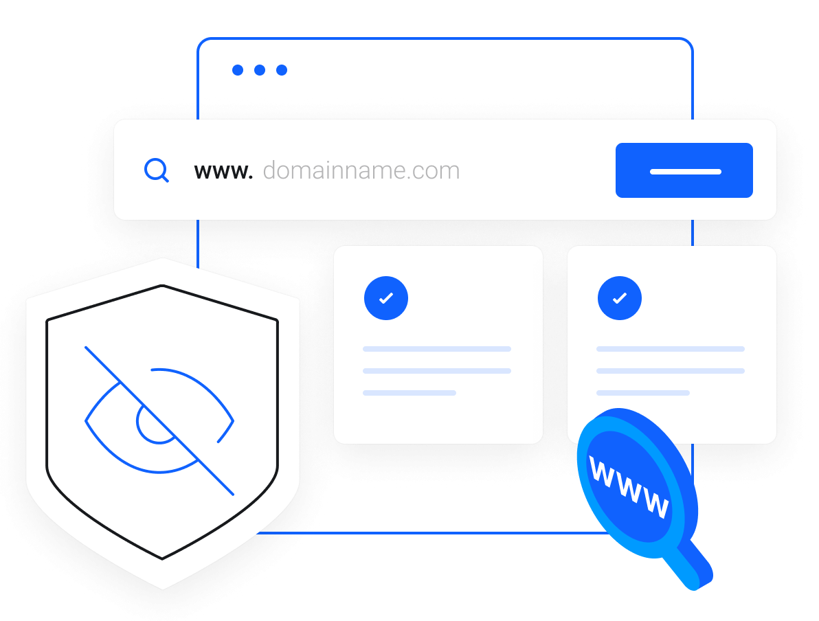 Domain Names - Free private domain registration